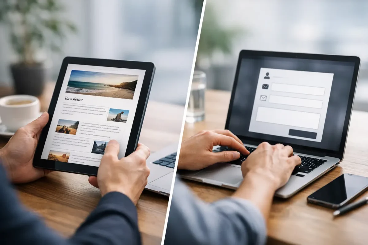 Newsletter vs Contact Form Leads Compared